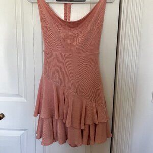 Hello Molly - Women's Pink Ruffled Dress | Hello Molly Size M | Size US 6
